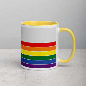 Montana Retro Pride Flag - Mug with Color Inside